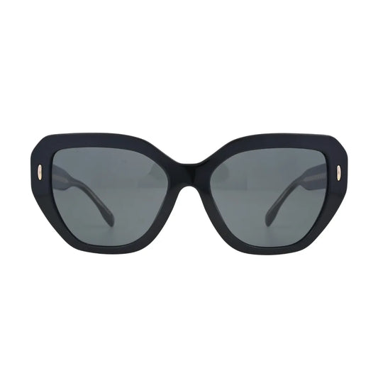 Tory Burch Miller TY7194U Black Oversized Cat-Eye Sunglasses front view