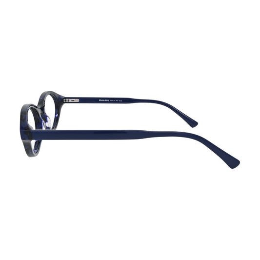 Navy Marble Cat Eye Eyeglasses V003