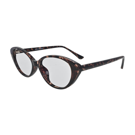 Mauve Tortoise Cat Eye Eyeglasses V007