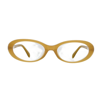 Honey Amber Oval Eyeglasses V010
