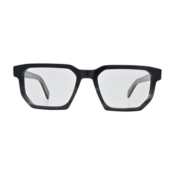 Charcoal Marble Hexagon Eyeglasses V015