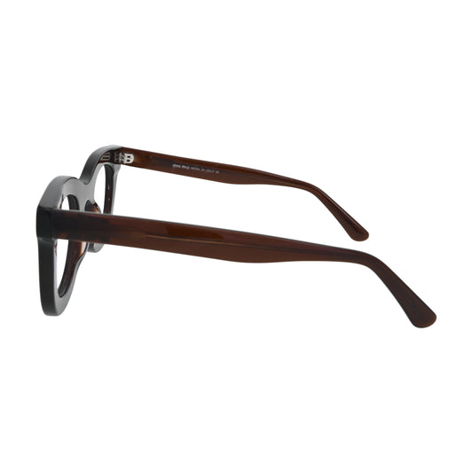 Espresso Brown Round Eyeglasses V016