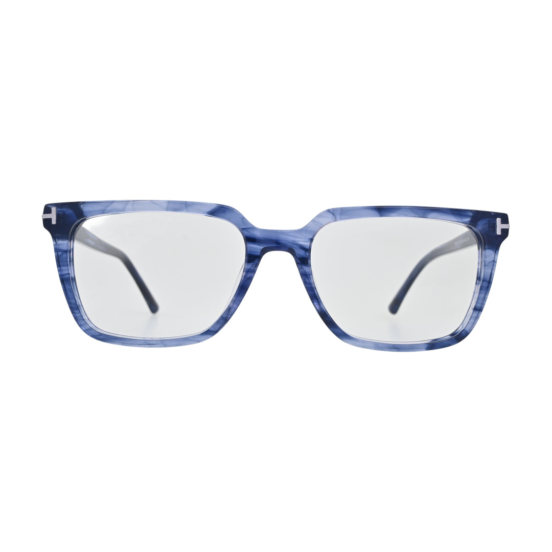 Blue Marble Square Glasses for Women V020 – front view