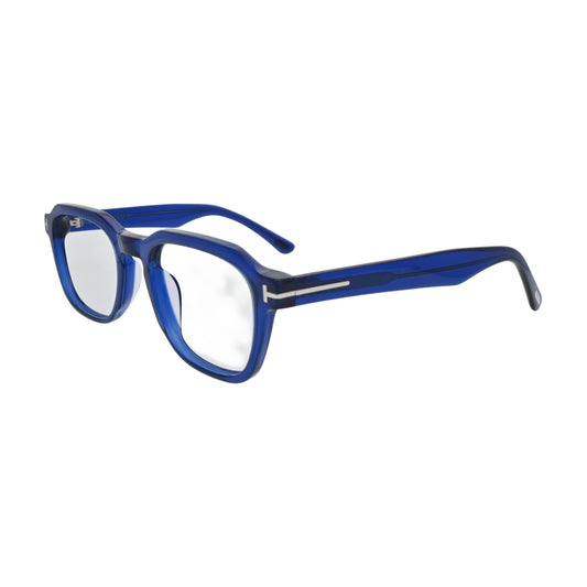 Cobalt Blue Square Eyeglasses V021