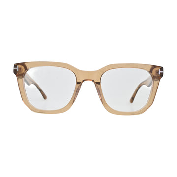 Sand Beige Square Eyeglasses V022