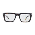 Dark Tortoise Chunky Square Glasses for Women V023 – front view