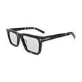 Dark Tortoise Chunky Square Glasses for Women V023 – side view of the temple arm