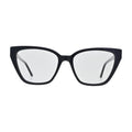 Black Pointed Cat Eye Glasses for Women V027 – front view