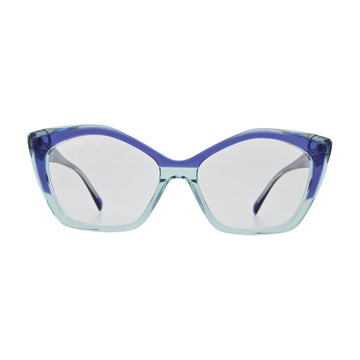 Cobalt Aqua Cat Eye Eyeglasses V029