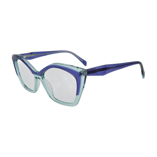 Cobalt Aqua Cat Eye Eyeglasses V029