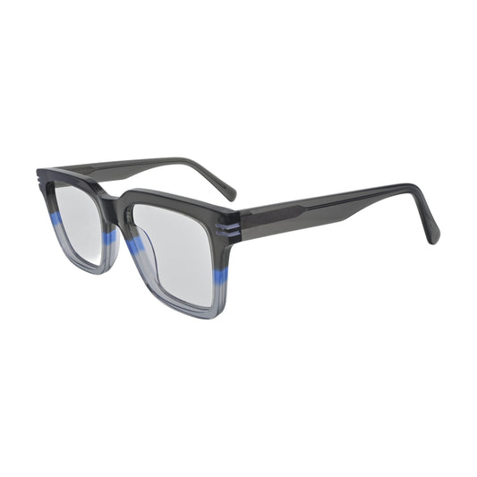 Grey Blue Fade Square Eyeglasses V032