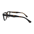 Dark Tortoise Bold Square Glasses for Men and Women V034 – side profile showing the temple