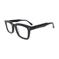 Black Bold Square Glasses for Men and Women V035 – angled side view
