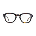 Dark Tortoise Keyhole Bridge Glasses for Men and Women V036 – front view