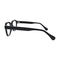 Black Keyhole Bridge Glasses for Men and Women V037 – side profile showing the temple