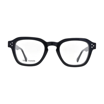 Black Keyhole Bridge Glasses for Men and Women V037 – front view