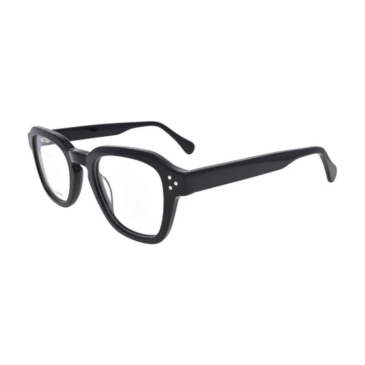 Black Keyhole Bridge Glasses for Men and Women V037 – angled side view
