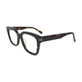 Amber Fleck Tortoise Deep Square Glasses for Men and Women V040 – angled side view