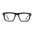 Dark Havana Rectangle Glasses for Women V041 – front view