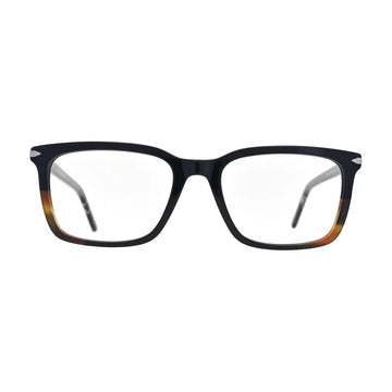 Black to Amber Two-Tone Square Glasses for Women V043 – front view