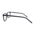 Smoke Grey Translucent Square Glasses for Women V044 – side profile showing the temple