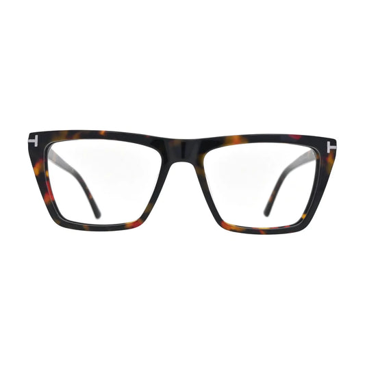 Red Havana Flat Top Glasses for Women V047 – front view
