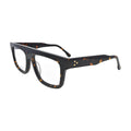 Dark Tortoise Bold Flat Top Glasses for Women V048 – angled side view