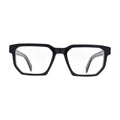 Black and Crystal Geometric Glasses for Women V051 – front view