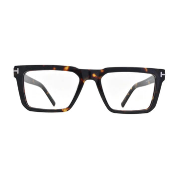 Dark Tortoise Flat Top Square Glasses for Women V053 – front view