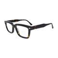 Dark Tortoise Small Rectangle Glasses for Women V054 – angled side view