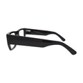 Black Chunky Wide-Temple Glasses for Women V055 – side profile showing the temple