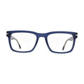 Navy Blue Translucent Rectangle Glasses for Women V058 – front view