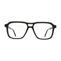 Black Double Bridge Aviator Glasses for Women V061 – front view