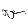 Black Double Bridge Aviator Glasses for Women V061 – angled side view