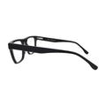 Black Square Glasses with Silver Bar Rivets for Women V064 – side profile showing the temple