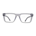 Crystal Grey Flat Top Square Glasses for Women V065 – front view