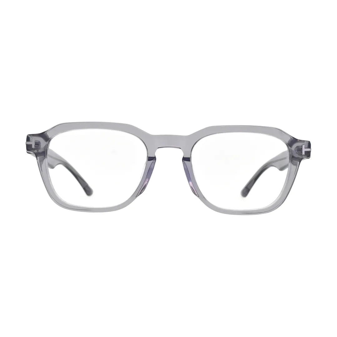 Crystal Grey Panto Glasses for Women V066 – front view