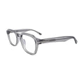 Crystal Grey Panto Glasses for Women V066 – angled side view