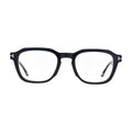 Black Panto Glasses with Metal Temple Bars for Women V067 – front view