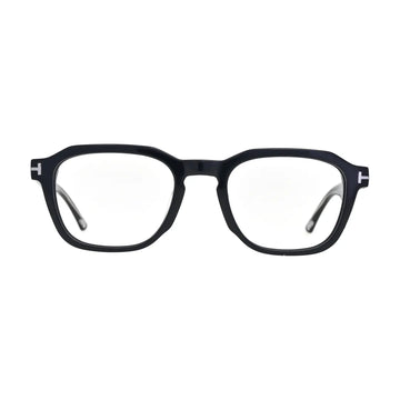 Black Panto Glasses with Metal Temple Bars for Women V067 – front view