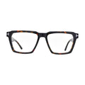 Red Havana Square Glasses with Stepped Brow for Women V068 – front view