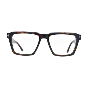 Red Havana Square Glasses with Stepped Brow for Women – V068