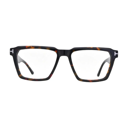 Red Havana Square Glasses with Stepped Brow for Women V068 – front view