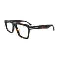 Red Havana Square Glasses with Stepped Brow for Women V068 – angled side view