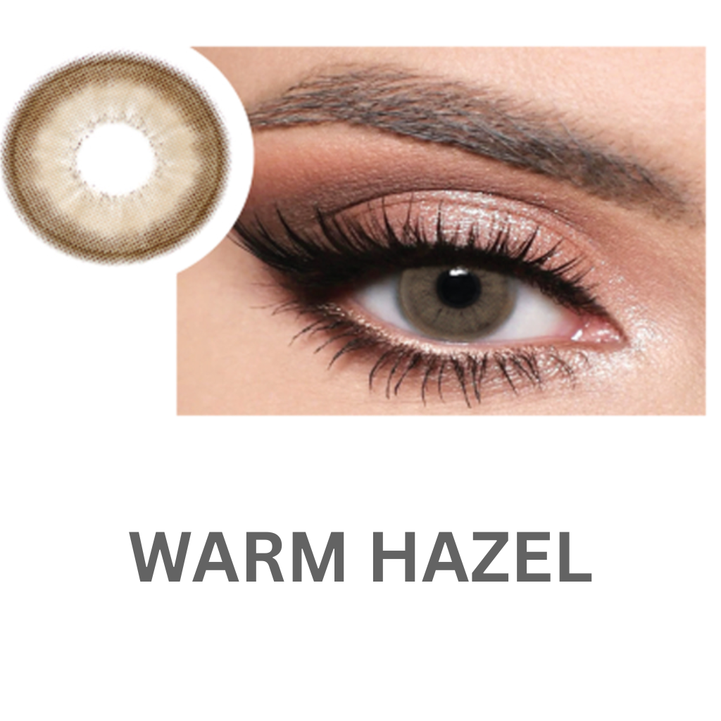 Optiano Glamorous Warm Hazel Contact Lenses