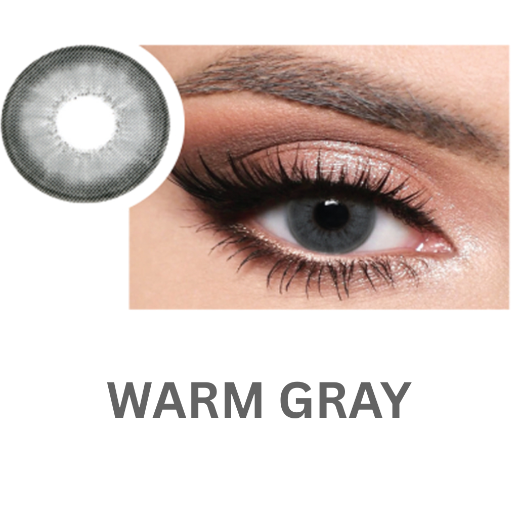 Optiano Glamorous Warm Gray Contact Lenses