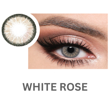 Optiano Glamorous White Rose Contact Lenses