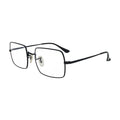 Black metal frame glasses N089, side view
