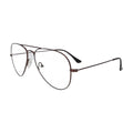 Brown aviator glasses N095, side view