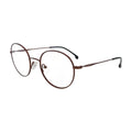 Copper brown round glasses N099, side view